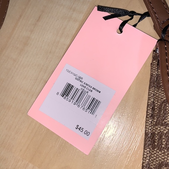 JUICY COUTURE Gothic Status Brown Love Club Cellie Purse - Picture 10 of 10